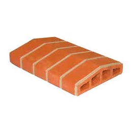 chaperon-mur-2-pentes-23x34-aspect-briquette-rouge-hermouet|Murets et dessus de murets