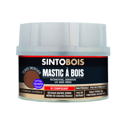 mastic-bois-sintobois-acajou-500ml-pot-33771|Préparation des supports, traitement des bois