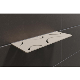 tablette-niche-curve-shelf-w-300x115-alu-struc-sable|Accessoires salle de bain