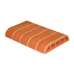 chaperon-mur-plat-23x34-aspect-briquette-rouge-hermouet|Murets et dessus de murets