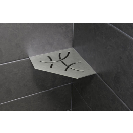 tablette-angle-curve-shelf-e-195x195-alu-struc-gris-anthr|Accessoires salle de bain