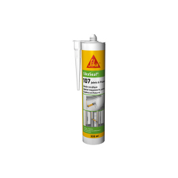 mastic-acrylique-sikaseal-107-blanc-cartouche-300ml|Colles et mastics d'étanchéité