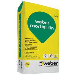 mortier-fin-multi-usage-weber-mortier-fin-25kg-weber|Mortiers et liants