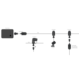 connecteur-m-pvc-138a-12v-27x40x60-techmar|Eclairages et connectique