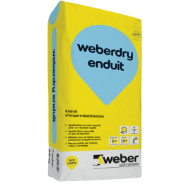 enduit-d-impermeabilisation-weberdry-enduit-25kg-weber|Mortier de scellement et calage