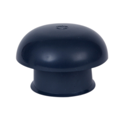 chapeau-ventilation-pvc-d80-avec-moustiquaire-ardoise-cc8m|Chapeaux de ventilation