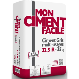 ciment-mon-ciment-facile-32-5r-ce-25kg-sac|Ciments gris