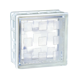 brique-de-verre-19x19x8-incolore-agora-198-cubiver|Panneaux et briques de verre
