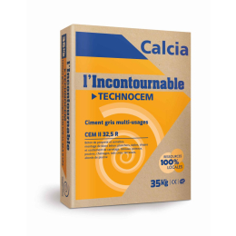 ciment-technocem-ii-b32-5r-sac-35kg-42-pal-calcia|Ciments gris