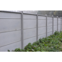 plaque-cloture-beton-192x50x3-3cm-gris-mehat|Clôtures et brande