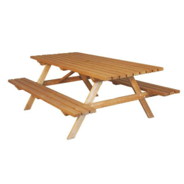 table-pique-nique-avec-bancs-rabattables-70x180-classe-4|Mobilier de jardin