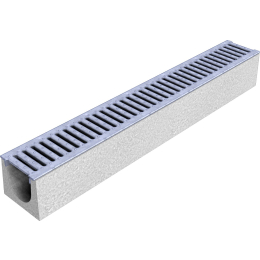 caniveau-beton-10x10-long-1ml-avec-grille-galva-thebault|Caniveaux de voirie