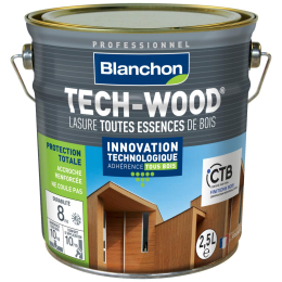 lasure-tech-wood-2-5l-brun-acajou-blanchon|Traitement des bois