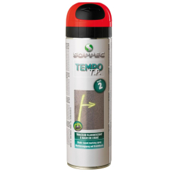 traceur-tempo-tp-temporaire-500ml-aerosol-rouge-soppec|Mesure et traçage