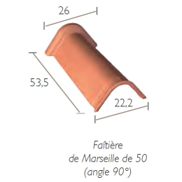 faitiere-marseille-de-50-monier-ar142-rouge|Fixation et accessoires tuiles