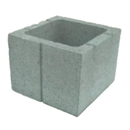 element-pilier-beton-a-enduire-ciment-gris-38x38-h25-maubois|Piliers et dessus piliers