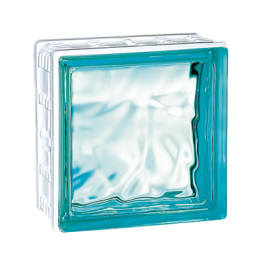 brique-de-verre-19x19x8-nuagee-198-cubiver-turquoise|Panneaux et briques de verre