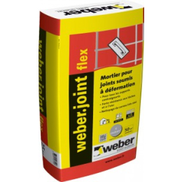 joint-carrelage-souple-weberjoint-flex-25kg-sac-gris-ciment|Colles et joints