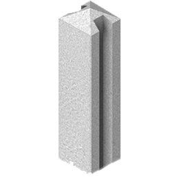 poteau-beton-cloture-12x12cm-2-50m-raine-540025-theb|Clôtures et brande