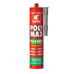 polymax-fix-seal-express-gris-425-g-6150456-griffon|Colles et mastics d'étanchéité