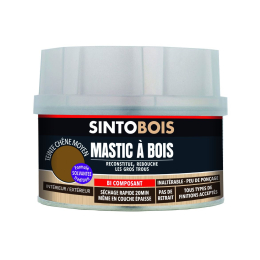 mastic-bois-sintobois-chene-moyen-500ml-pot-33711|Préparation des supports, traitement des bois