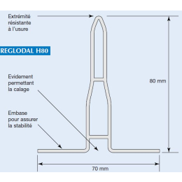 regle-joint-dilatation-dallage-beton-reglodal-h80mm-2-50m-cs|Accessoires de coffrage