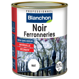 peinture-ferronnerie-mat-0-75l-noir-blanchon|Préparation des supports, traitement des bois