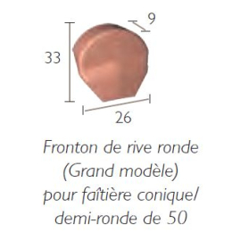 fronton-rive-ronde-g-modele-fait-conique-ak175-cuivre|Fixation et accessoires tuiles