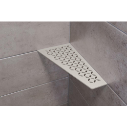 tablette-angle-floral-shelf-e-154x295-alu-struc-gris-beige|Accessoires salle de bain