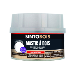 mastic-bois-sintobois-blanc-500ml-pot-33791|Préparation des supports, traitement des bois