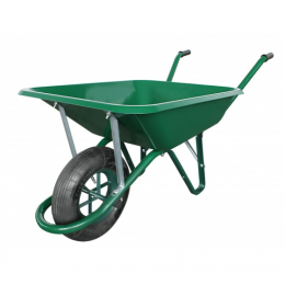 brouette-verte-100l-1-roue-gonflable-200kg-a1450sa4001|Brouettes