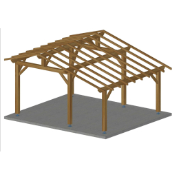 carport-toiture-asymetrique-2p-17-20m2|Abris de jardin et pergolas