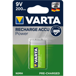 pile-varta-rechargeable-9v-200mah-1-blis-az-piles|Batteries, piles et chargeurs