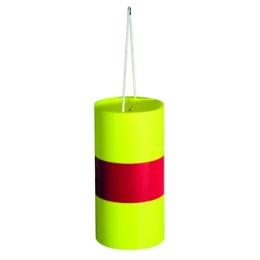fardier-cylindrique-jaune-bande-reflechis-rouge-510115-sofop|Signalisation