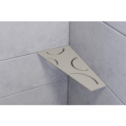 tablette-angle-curve-shelf-e-154x295-alu-struc-gris-pierre|Accessoires salle de bain