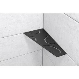 tablette-angle-curve-shelf-e-154x295-alu-struc-noir-graph-m|Accessoires salle de bain