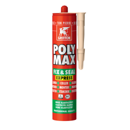 polymax-fix-seal-express-beige-435gr-r-6315143-griffon|Colles et mastics d'étanchéité