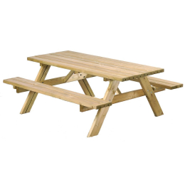 table-bois-pique-nique-table-2bancs-rabat-180x180-bed|Mobilier de jardin