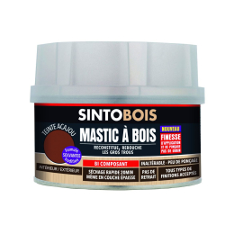 mastic-bois-fin-sintobois-acajou-170ml-pot-33871-sinto|Préparation des supports, traitement des bois