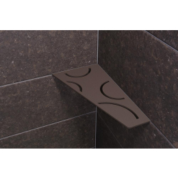tablette-angle-curve-shelf-e-154x295-alu-struc-bronze|Accessoires salle de bain