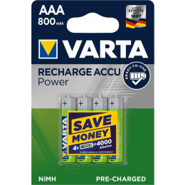 pile-varta-rechargeable-accu-hr03-800mah-4-blis-az-piles|Batteries, piles et chargeurs