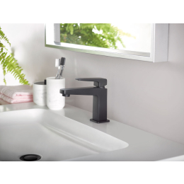 mitigeur-lavabo-echo-vidage-complet-noir-mat-43769no-horus|Robinets lavabos et vasques