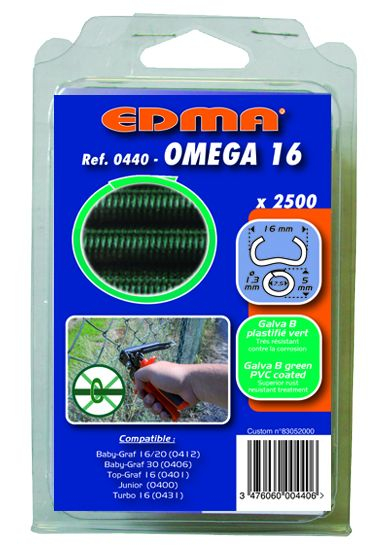 agrafe-grillage-omega-16-galva-plastifie-vert-2500-bte-edma-0